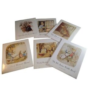 Beatrix Potter Book‎ Cover Prints Ready to Mount Pictures 8x10 Set of Six SEE